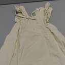JNKLWPJS Toddler Linen Dress Baby Girls Ruffle Halter Sleeveless Casual Party Dresses Beige 100CM
