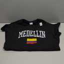 Vintage Medellin Colombia Country Flag Souvenir Vacation T-Shirt XL