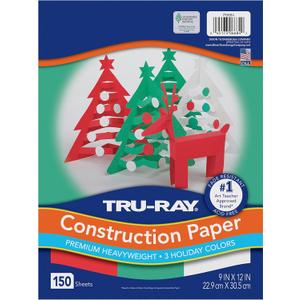Tru-Ray Construction Paper 9x12" Holiday Assortment