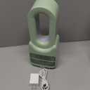 Let'me Desk Fan, 11.8 Inch Portable Bladeless Fan Small Personal Cooling Fan with 5 Colors Touch Control LED Light, Quiet USB Table Fan for Home, Office, Bedroom Summer Gift (GREEN)