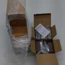 32 Pcs Solar Deck Lights Outdoor, Waterproof LED Solar Step Fence Lights for Stairs, Step, Railing, Patio, Driveway, Garden, Pathway and Yard(Brown Shell Warm White Light)