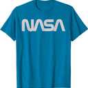 Vintage NASA logo tee Simple Worm Logo Distressed Retro NASA T-Shirt, Medium