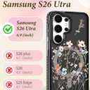 Lotadilo Cute Case for Samsung Galaxy S26 Ultra for Women Girls - Funny Dried Flower Design Compatible with Magsafe Magnetic Ring Holder Kickstand Fashion TPU Phone Covers