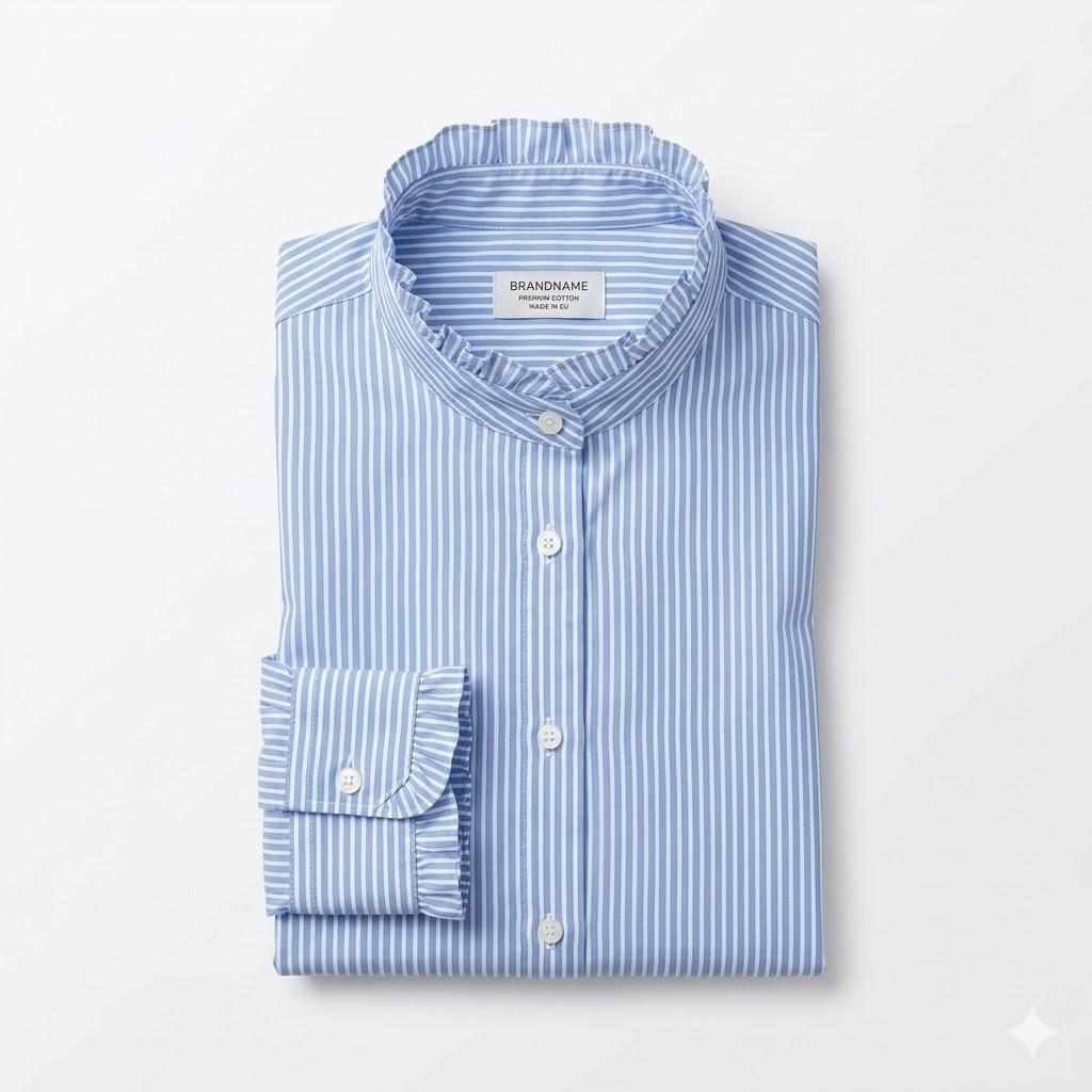 Womens Button Down Shirt Dresses with Pockets Striped Cotton Shirts Collared Long Sleeve High Low Blouse Tops Size Small