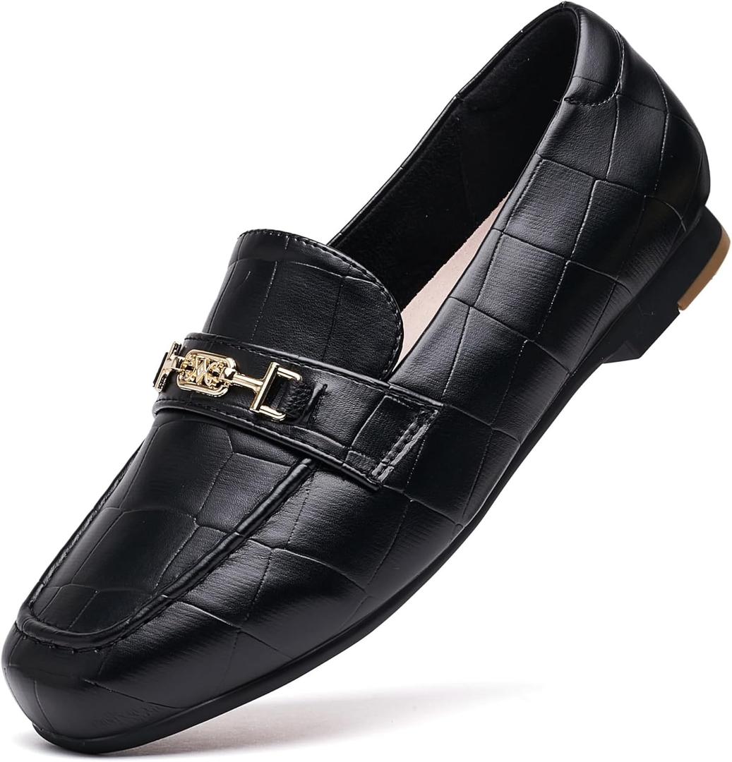 DeYashopin Women's Loafer Shoes Leisure Slip On Work Shoes Comfort Walking Flats (8 Wide) DeYashopin Women's Loafer Shoes Leisure Slip On Work Shoes Comfort Walking Flats (8 Wide)