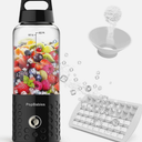 Portable blender, PopBabies Blender for Shakes and Smoothies with 3 Batteries 7500mah USB Rechargeable, Hot and Cold Dual Personal Blender Powerful and Durable 2nd Gen