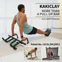 KAKICLAY New Upgrade Pull Up Bar for Doorway with Ergonomic Grip - Upto 440 Lbs Capacity, No Screwing or Slipping - USA Original Patent, Designed, Shipped