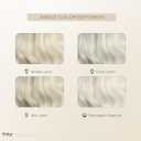 White Wigs for Women Long Wavy Wigs with Blonde Highlight 28 inch Middle Part Curly Wig Natural Looking Synthetic Wigs Thick Soft Long White Wig Hair Replacement Wigs for Daily Party Costume Use