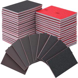 320-2500 Grit Sanding Sponge Set, Sanding Sponges for Wood, Wet Dry Ultra Fine Sanding Pads for Automobile Wood Furniture Metal Drywall Polishing