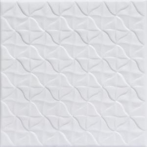 A La Maison Ceilings R55 Granny's Pinwheel Foam Glue-up Ceiling Tile (128 sq. ft./Case) Pack of 48, Ultra Pure White - Satin (Behr)
