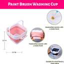 Lofenghome Paint by Number for Adults, Cocktail Paint by Numbers Kit, DIY Canvas Painting with Brush Clean Cups, Ideal for Gifts, Christmas Stocking Stuffer