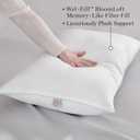 Martha Stewart Classic Comfort Down Alternative Pillows, King Size Set of 2 - Firm Support for Stomach, Back and Side Sleepers