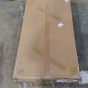 LITTLE TREE Farmhouse Coffee Table, 47 Inches Wooden Rectangular Accent Center Tables with Thick Base, Modern Low Cocktail Tea Furniture for Living Room (Black)