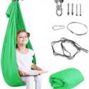 Therapy Swing for Kids with Special Needs (Hardware Included) Sensory Swing Snuggle Swing Indoor Adjustable Aerial Yoga for Children with Autism, ADHD, Aspergers, Sensory Integration (Green) (Gragre)