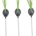 BESPORTBLE 4-Piece Solar-Operated Garden Lights Flower Stake Lamps Decorative Solar Powered Outdoor Use