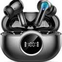 Wireless Earbuds, 2026 Bass-3.0 Bluetooth 5.4 Headphones 3D-Stereo Ear Buds, 4 ENC Noise Cancelling Mic, 40+Hrs USB-C in-Ear Earphones, IP-X7 Waterproof Sport Workout Gym for Laptop Pad Android iOS