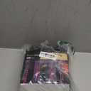 Dazzle Bright 198 FT 600 LED Halloween String Lights, Waterproof Halloween String Lights Black Wire with 8 Modes, Outdoor Halloween Decorations for Indoor Party Yard Wedding Decor, Purple & Orange