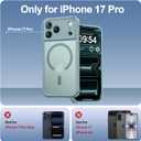 Thomo Magnetic for iPhone 17 Pro Case, [Compatible with Magsafe] [Full Camera Protection] Translucent Matte Military Grade Shockproof with Anti-Fingerprint Phone Cover 2025, Blue
