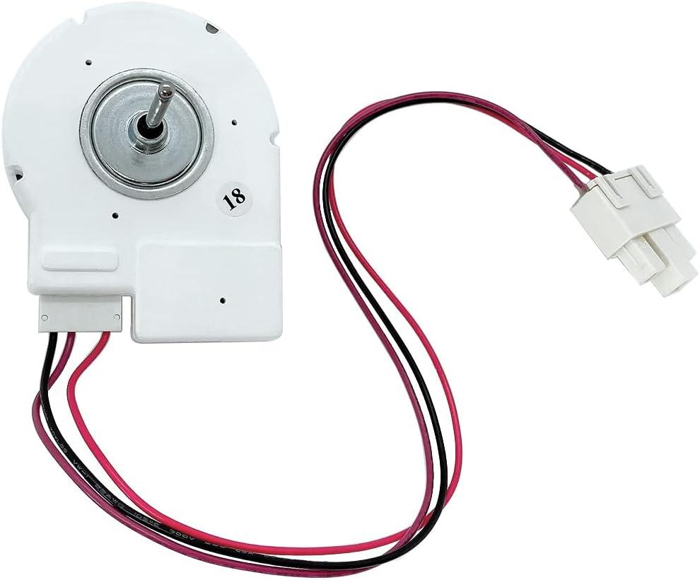 DC12V 4W Refrigerator Evaporator Fan Motor Replacement Parts for Vissani Fridge/Frigidaire/Magic Chef Refrigerator, Freezing Fan Motor Replaces for Midea Freezer BCD-330WTV 50240401000Q ZWF-02-4