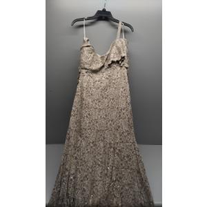 R&M Richards Women's Plus Empire Waist Glitter Formal Dress Size 6