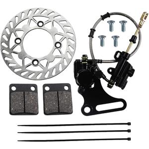 12mm Rear Disc Hydraulic Brake Assembly Kit w/190mm Disc Brake Rotor | Brake Pad for 107cc 110cc 125cc BK12 Dirt Pit Bike SDG SSR Black