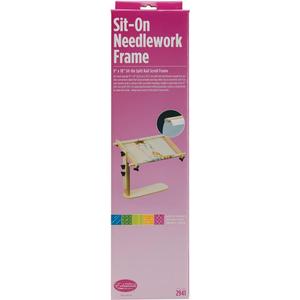 Frank A. Edmunds Sit-On Needlework Frame, 9" x 18", 2941,Light brown