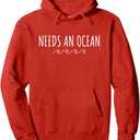 Needs and Ocean - Wave Pullover Hoodie, Small