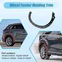 XQSMWF Wheel Arch Fender Molding Trim Wheel Fender Molding Trim Rear Right Side Compatible With Mazda CX-9 2016-2023 2.5L l4#TK48-51-W50F TK4851W50H TK48-51-W50H TK4851W50F