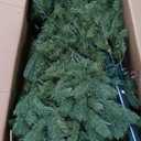 National Tree Company 9 ft Pre-Lit Downswept Douglas Fir Artificial Christmas Tree, 900 LED Lights, 3,185 Tips, PowerConnect, Foot Pedal, 10 Light Functions, Includes Stand, Green