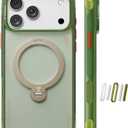 TORRAS Ostand Q3 Air for iPhone 17 Pro Max Case with 360 Magnetic Stand, Fit for MagSafe, Mil-Grade Drop, Camera Control Button, Shockproof Phone Case for iPhone 17 Pro Max 6.9", Evergreen