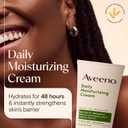 Aveeno Daily Moisturizing Cream with Prebiotic Oat & Shea Butter, Body, Face & Hand Cream for Normal to Dry, Sensitive Skin Hydrates for 48 Hours, Fragrance Free & Non-Comedogenic, 7.5 oz