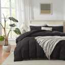 H HOUSEHOLD Jersey Knit Cotton Duvet Cover Set Bedding Set Soft Knit Comforter Cover King Size 3 Pieces Bedding Set 1 Duvet Cover 2 Pillowcases King Duvet Cover Set