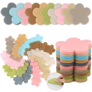 gisgfim 50Pcs Multicolor Spot Markers Carpet Floor Spots Markers Flower-Shape Standing Dot Flexible Carpet Dots for Classroom Decorations for Elementary School Preschool Kindergarten Supplies