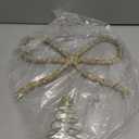 Retisee 9.8 Christmas Bow Tree Topper Gold Rhinestone Bow LED Tree Topper Christmas Decorations Decor for Xmas Holiday Wedding Birthday Party Gift