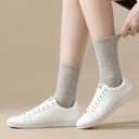 Crew Socks for Women & Man Casual Breathable LightWeight Athletic Calf Socks for running Size 5-13 (Large-X-Large)