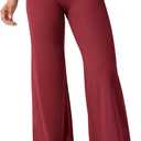 YEOREO Workout Leggings Womens No Front Seam Straight Leggings 31.5" High Waist Buttery Eddiy Gym Yoga Pants (X-Small, Ancora Red)