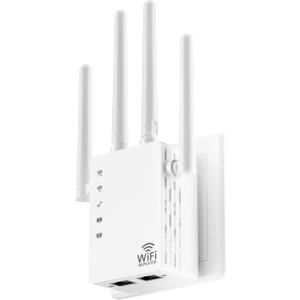 WiFi Extender, EasyMesh WiFi Extender 1.2Gbps, WiFi Extender Signal Booster Dual Band 5GHz/2.4GHz, 12880 Sq.Ft Coverage, Supports 105 Devices and Ethernet Port