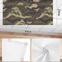 2x 2 Pack Fluorescent Light Cover for Classroom Ceiling Light, Military Camouflage Magnetic Light Cover Filters, Army Soldiers Green Light Covers for Office School Home Drop Lamp Ceiling Decor 4x2 Feet