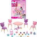 Barbie Tea Party Playset for Preschoolers, My First Tea Party Playset and Accessories, Preschool Toys and Gifts, Tea Party with 18 Storytelling Pieces, Two Plush Items, from 3 Years, HMM65
