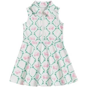 Rourufy Kids Girls Golf Outfit Toddler Girl Sleeveless Golf Dress Summer A Line Polo Dresses Athletic Workout Clothes, 7-8 Years
