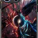 King of Curses vs Six Eyes Anime Case for iPhone 15 Pro Max, Glossy Cover