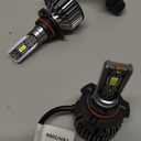 Nilight 9005/HB3 LED Bulbs, 350% Brighter Halogen and Fog Lights Replacement, 10000lm LED Bulbs, Compact Size, 6000K Cool White, Pack of 2