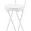 Folding Bar Stool,24" Portable High Counter Foldable Stool Chair, 1PCS