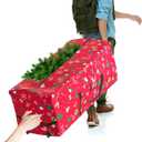 Rolling Christmas Tree Storage Bag - 9 Ft Xmas Tree Storage Bag for Artificial Trees600D Waterproof OxfordDual Zippered with Durable Wheels & Handles, Dolly-Style Duffle Xmas Storage Container