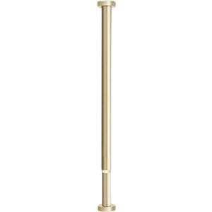 Easy Install No-Drill Shower Curtain Rod, Lightweight Sturdy Curtain Pole, Adjustable 50-280cm No Tools Needed Window Telescopic Tension Pole(Gold,50-80cm/1.6-2.6)