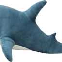 Shark Stuffed Animal Plush,Soft Shark Plush Pillow Toy,Plush Large Shark Toys for Home Decoration Kids Gift (Blue, 24 inches)