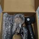 M8 Motorcycle Foot Rests Fit 1.22-1.29in Motorbike Brackets Foldable Foot Pegs Front Footpeg Rear Footpeg Anti-Skid Rearsets Folded Footrest 90 Degree Fixed Folding Passenger Pedal Supports(Black)