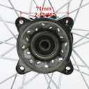 RedCap 16 Inch Steel Rear Rim Wheel for 50cc 125cc 150cc Apollo SSR XR CRF DB17 TaoTao Honda Dirt Pit Bike with 15mm ID Axle Shaft (Black)