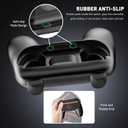 FANPL Switch 2 Joycon Grip, Comfort Ergonomic Hand Grips for Nintendo Joy Con 2 Controller with 4 Thumb Grip Caps (2 Pack) (Black-Black)