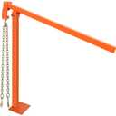 T-Post PullerHeavy Duty Fence Post Puller with 52'' Lifting Chain, Labor-Saving Post Puller Tool for Round Fence Posts